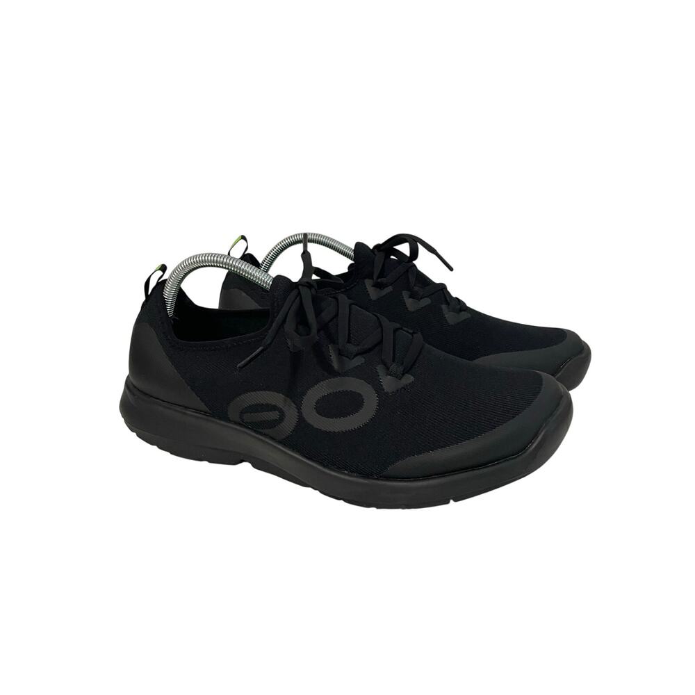 OOFOS OOmg Sport LS Men's Recovery Sneakers Black Lace-Up OOfoam Size 12